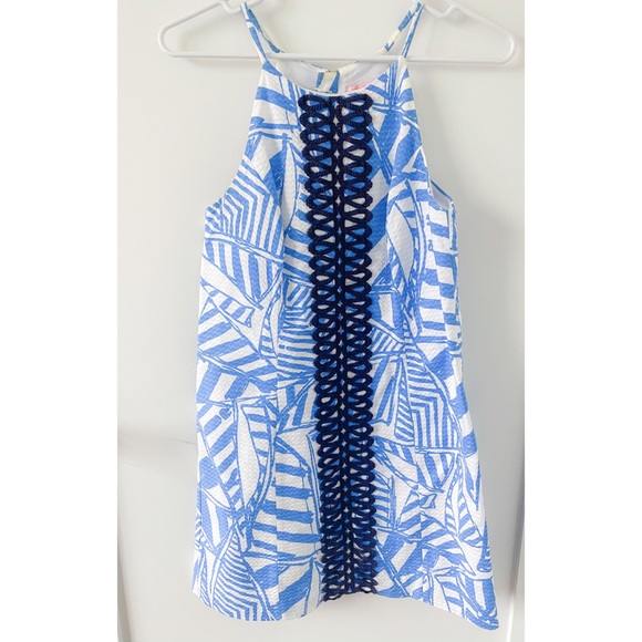 Lilly Pulitzer Annabelle Bay Blue Yacht Rope Dress - Picture 3 of 7